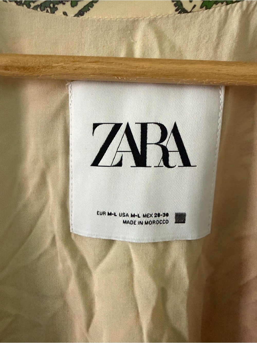 ZARA Multicolor Paisley Robe — Pink, Green & Orange, Size M/L - Picture 2 of 4